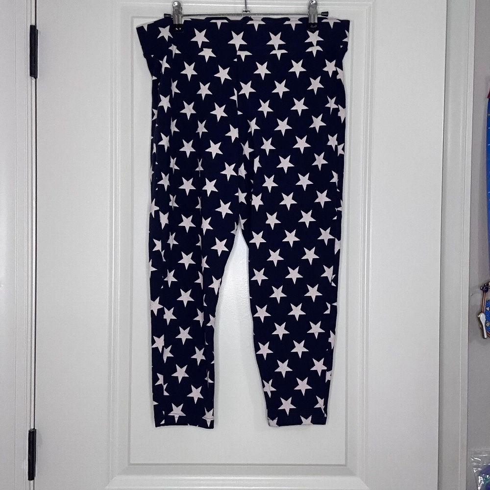 Torrid Leggings Blue & White Stars (#173)